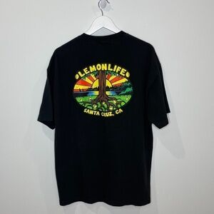 Lemon Life Santa Cruz, CA Black Short Sleeve T-Shirt